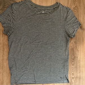 Soft N Sexy striped slightly cropped top